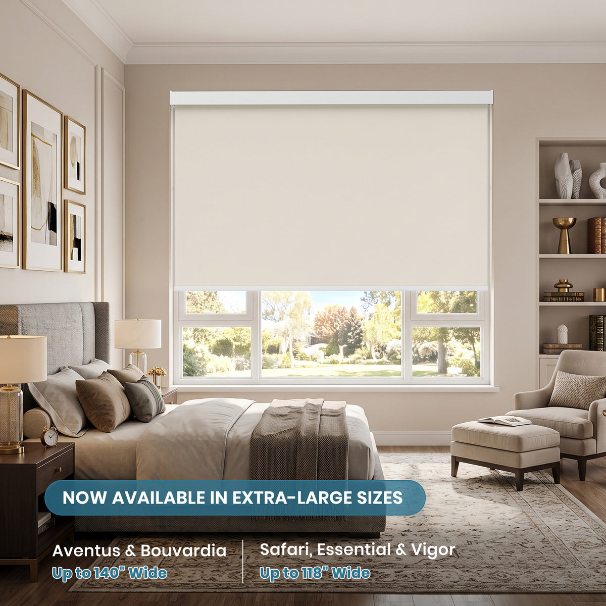 SmartWings Motorized Large Roller Shades – Made & shipped from the US