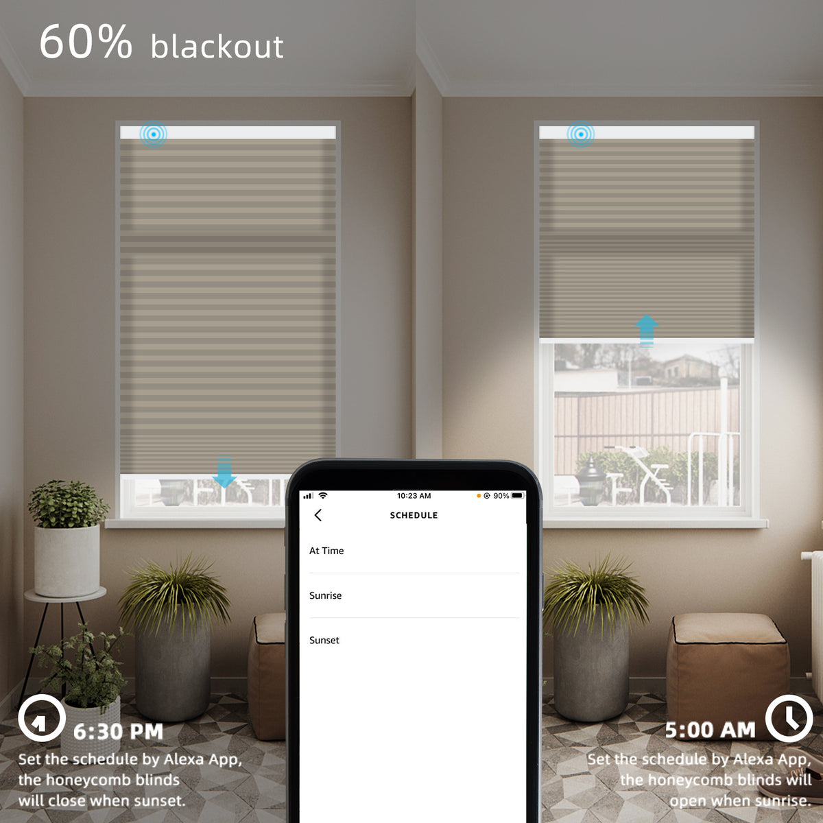 Light Filtering Cellular Shades Cordless Nowa- SmartWings