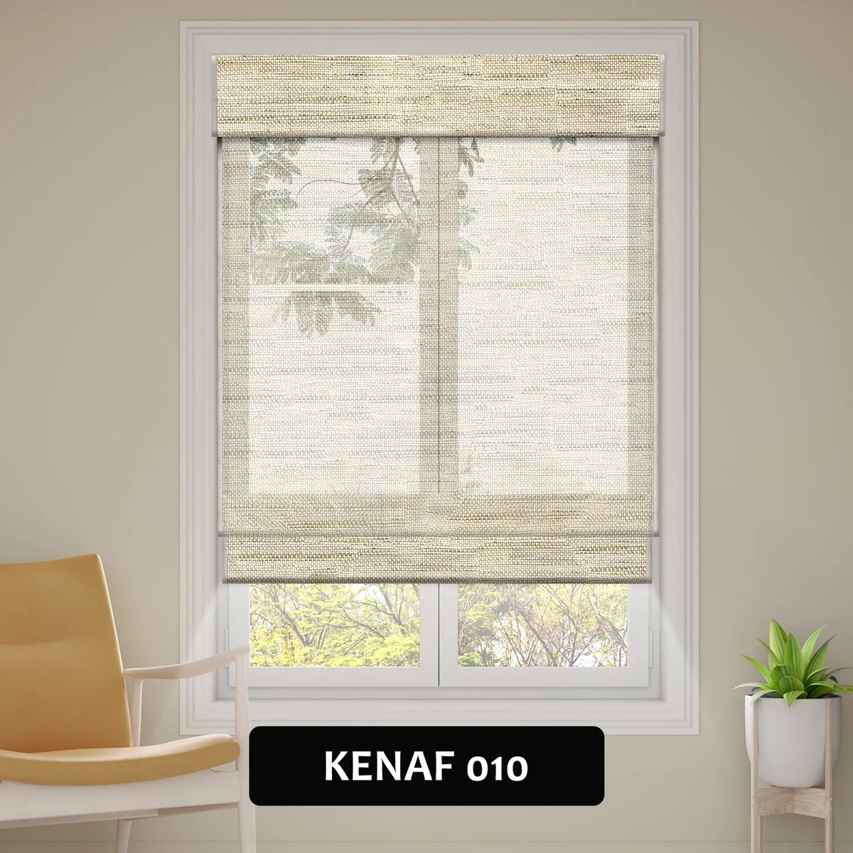 SmartWings Motorized Woven Wood Shades 70% Blackout Privacy Orithyia