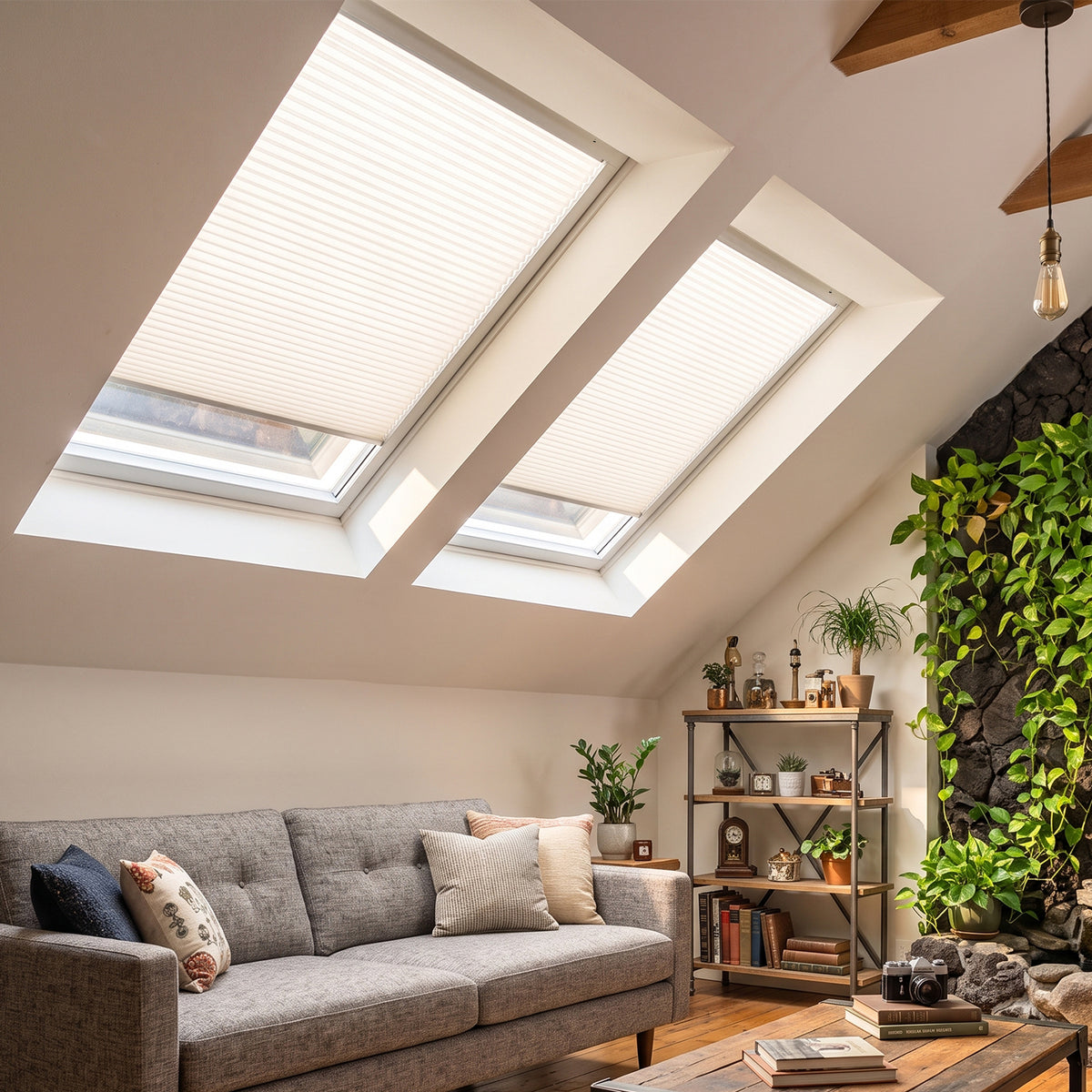 SmartWings Motorized Premium Skylight Cellular Shades Hazel