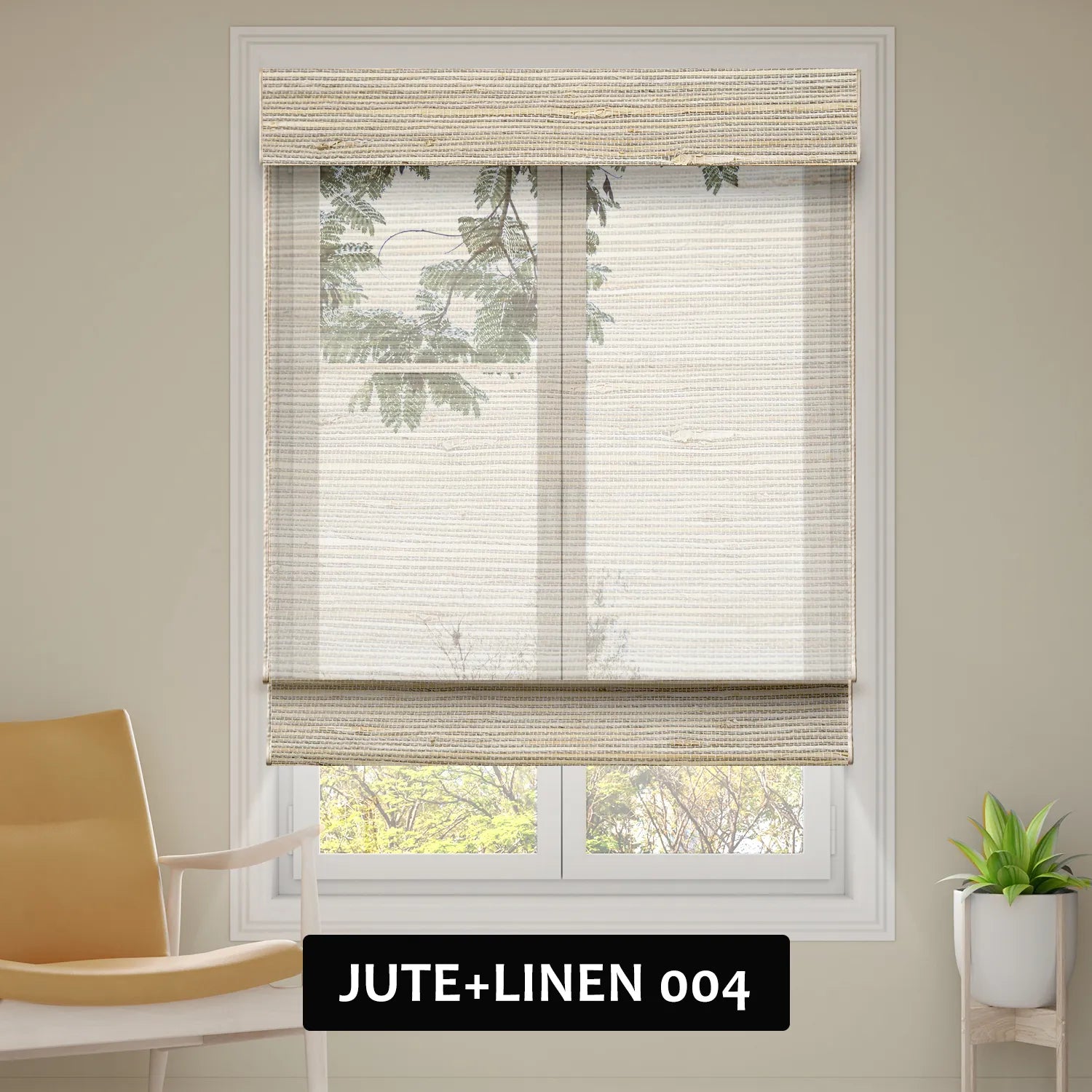 SmartWings Motorized Woven Wood Shades 50%/70%/100% Blackout
