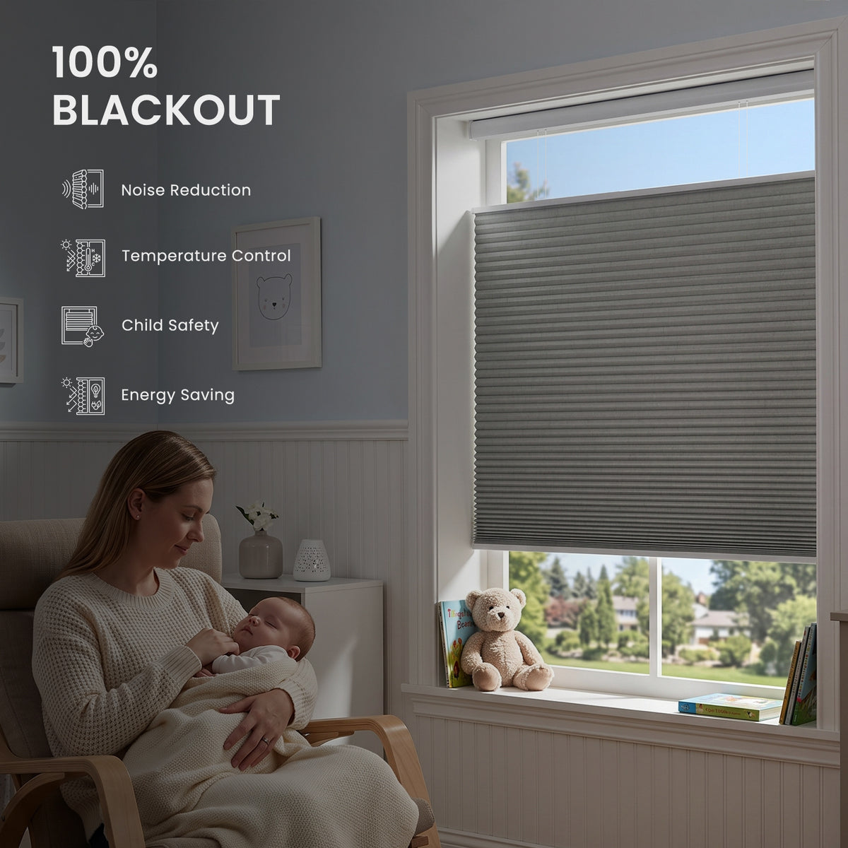 SmartWings Motorized Levitate Linen Cellular Shades Nowa Designer Texture Helios
