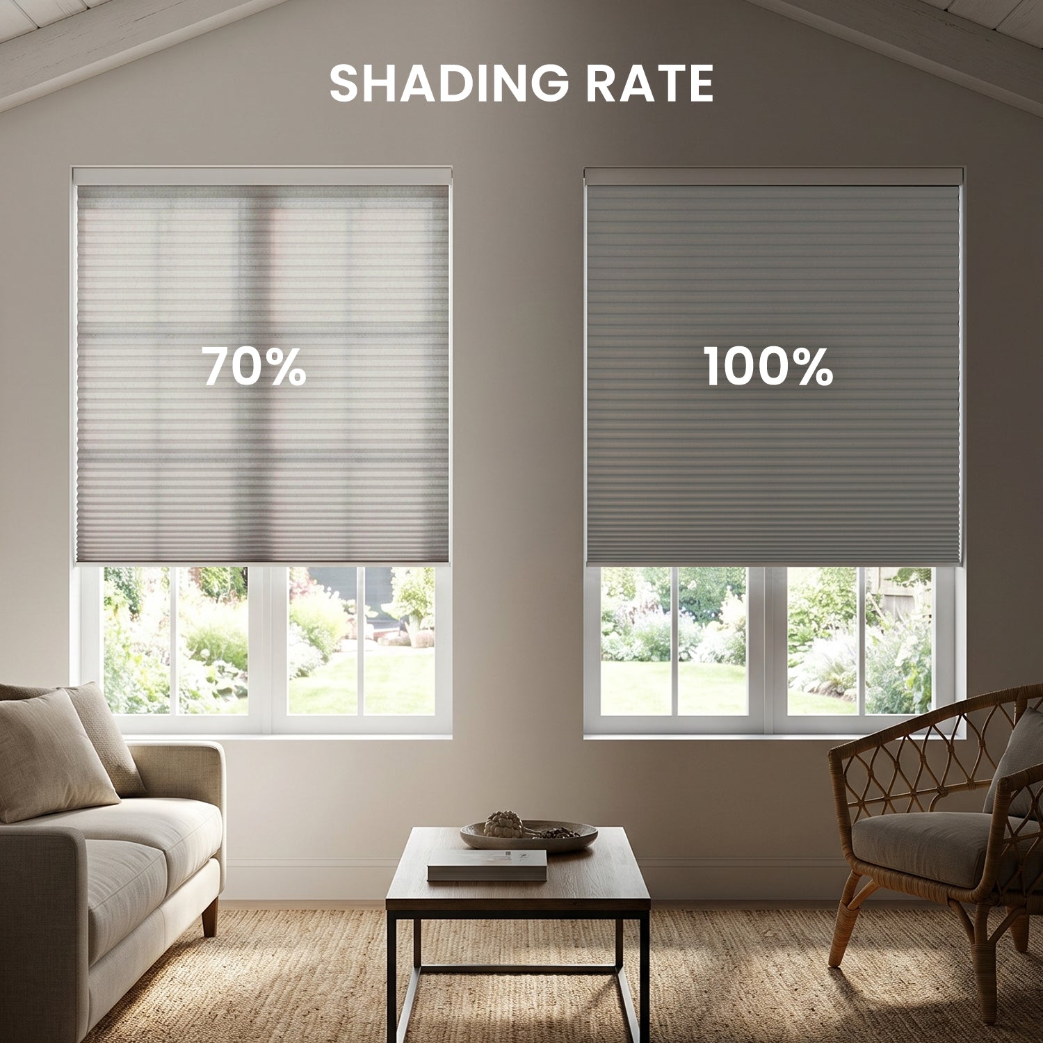 SmartWings Motorized Linen Cellular Shades Nowa Designer Texture Helios