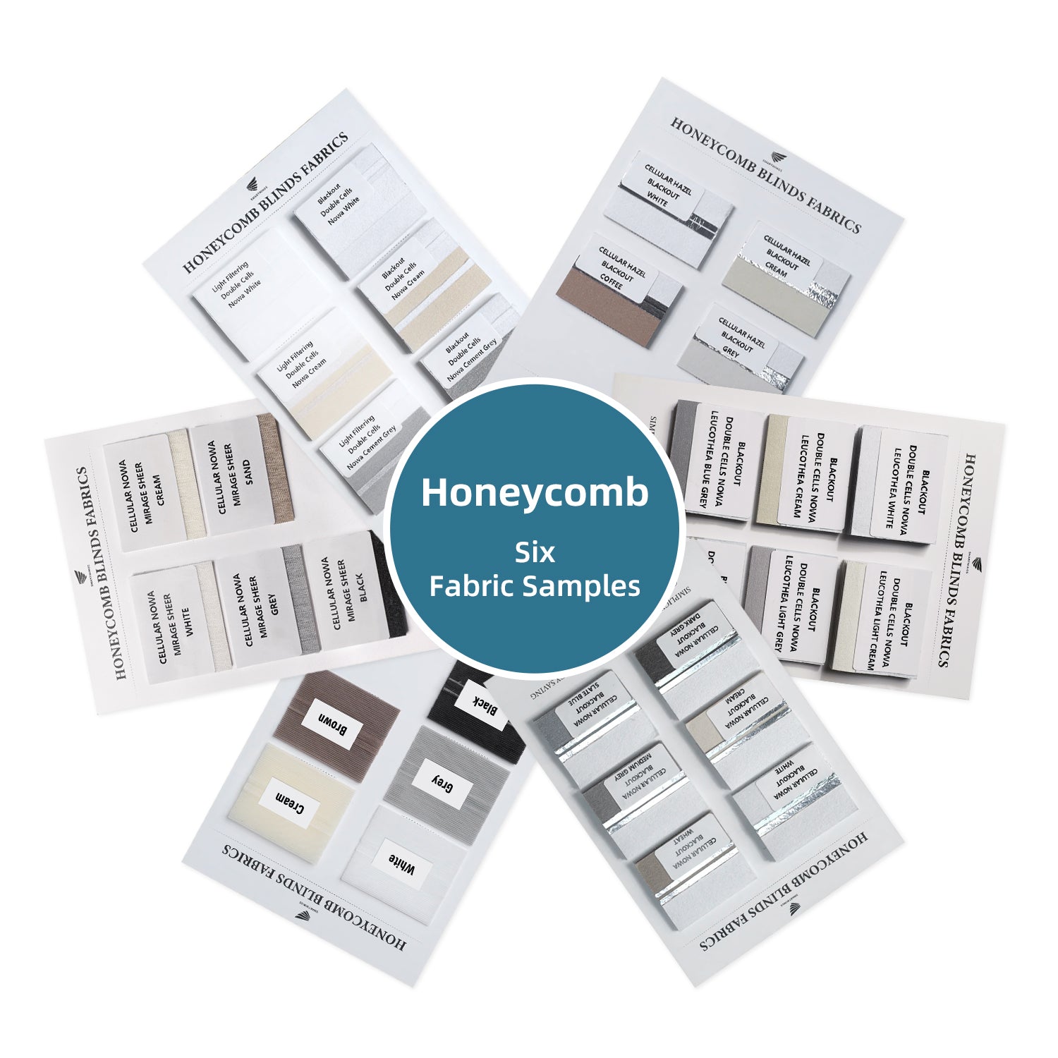 Honeycomb Fabric Samples Nowa and Hazel