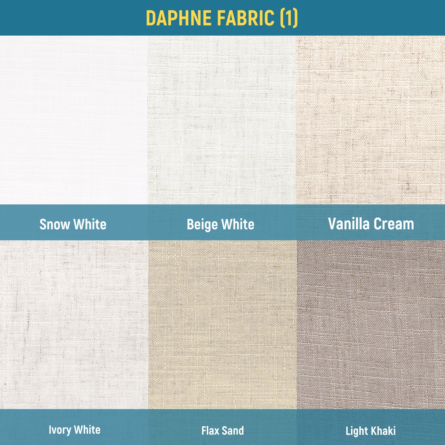 Linen Drapery & Roman Fabric Samples Daphne
