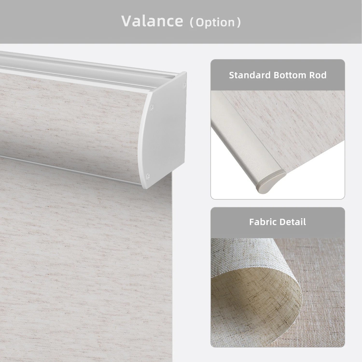 SmartWings Hardwired Motorized Light Filtering Roller Shades 70% Blackout Linen