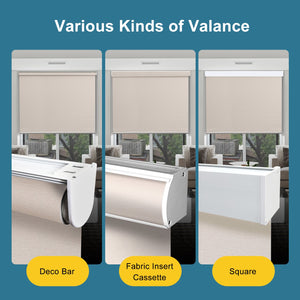 SmartWings Hardwired Motorized Light Filtering Roller Shades 70% Blackout Essential