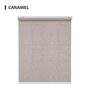 SmartWings Motorized Light Filtering Roller Shades 70% Blackout Linen