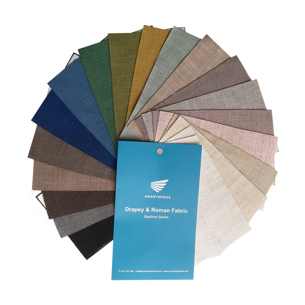Drape Sample Daphne Linen Drapery & Roman Fabric Samples – SmartWings