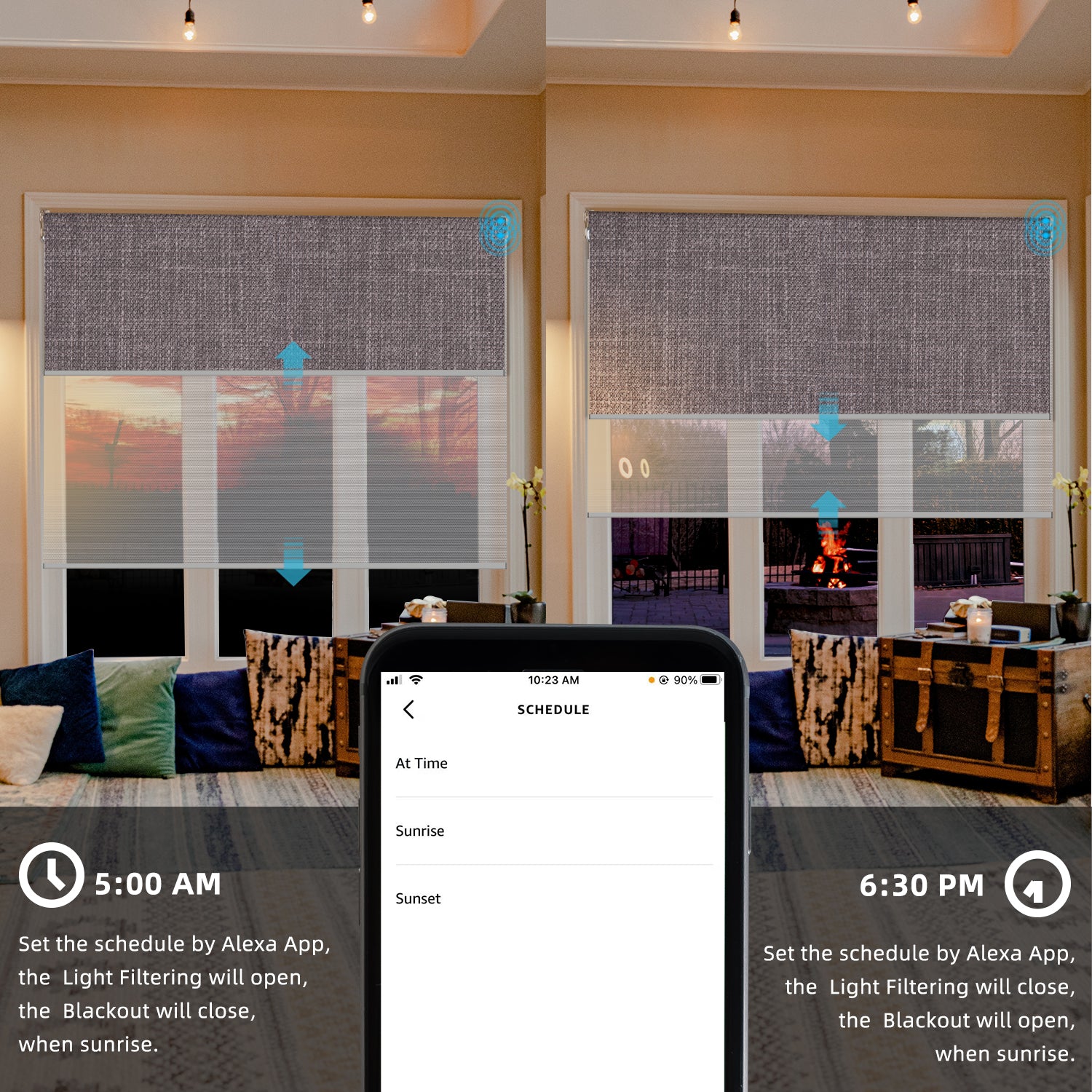 SmartWings Motorized Dual Shades