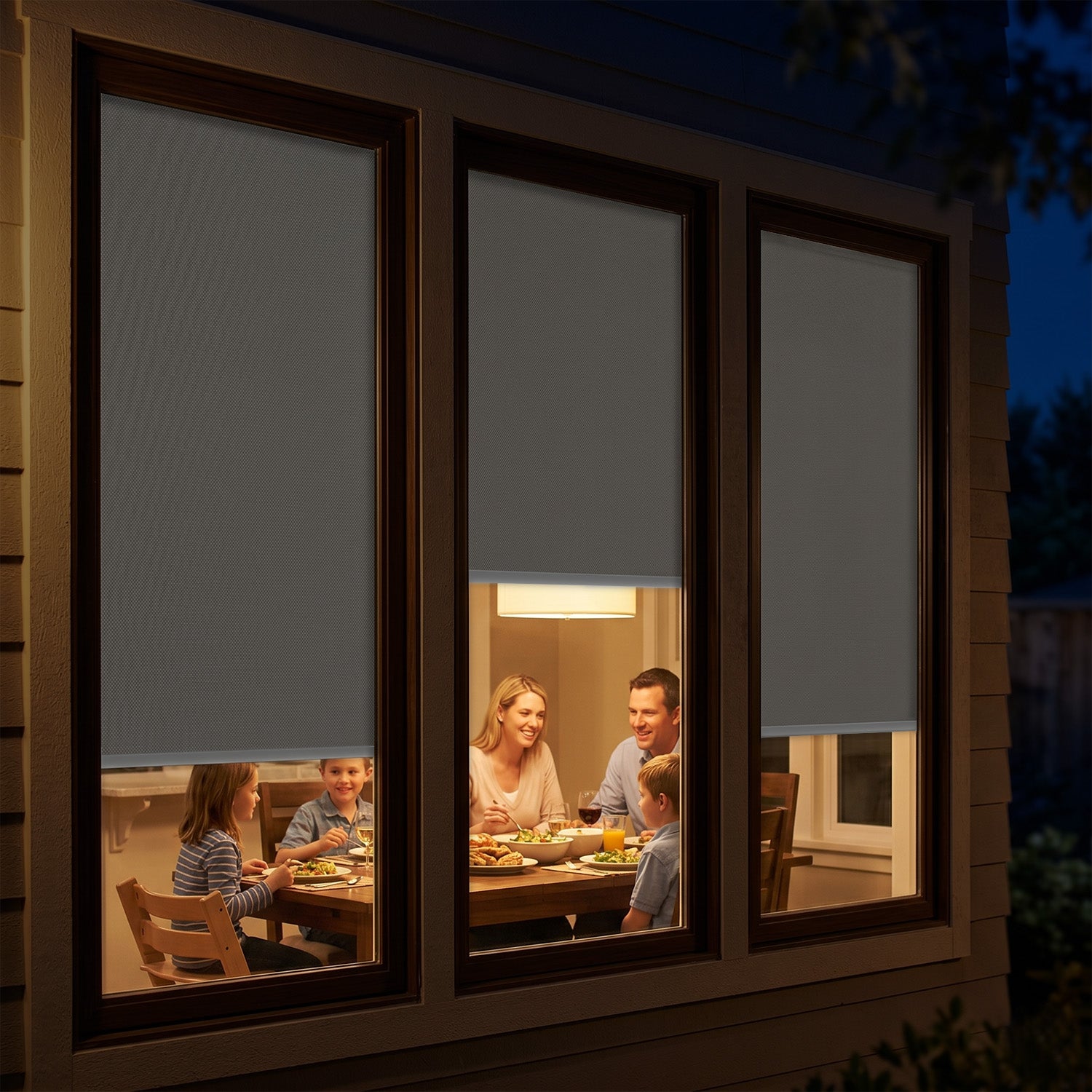 SmartWings Motorized Blackout Solar Shades 0% Openness Metis