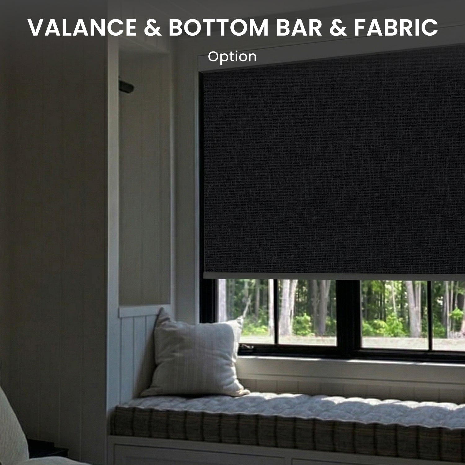 SmartWings Motorized Roller Shades 100% Blackout Eclipse