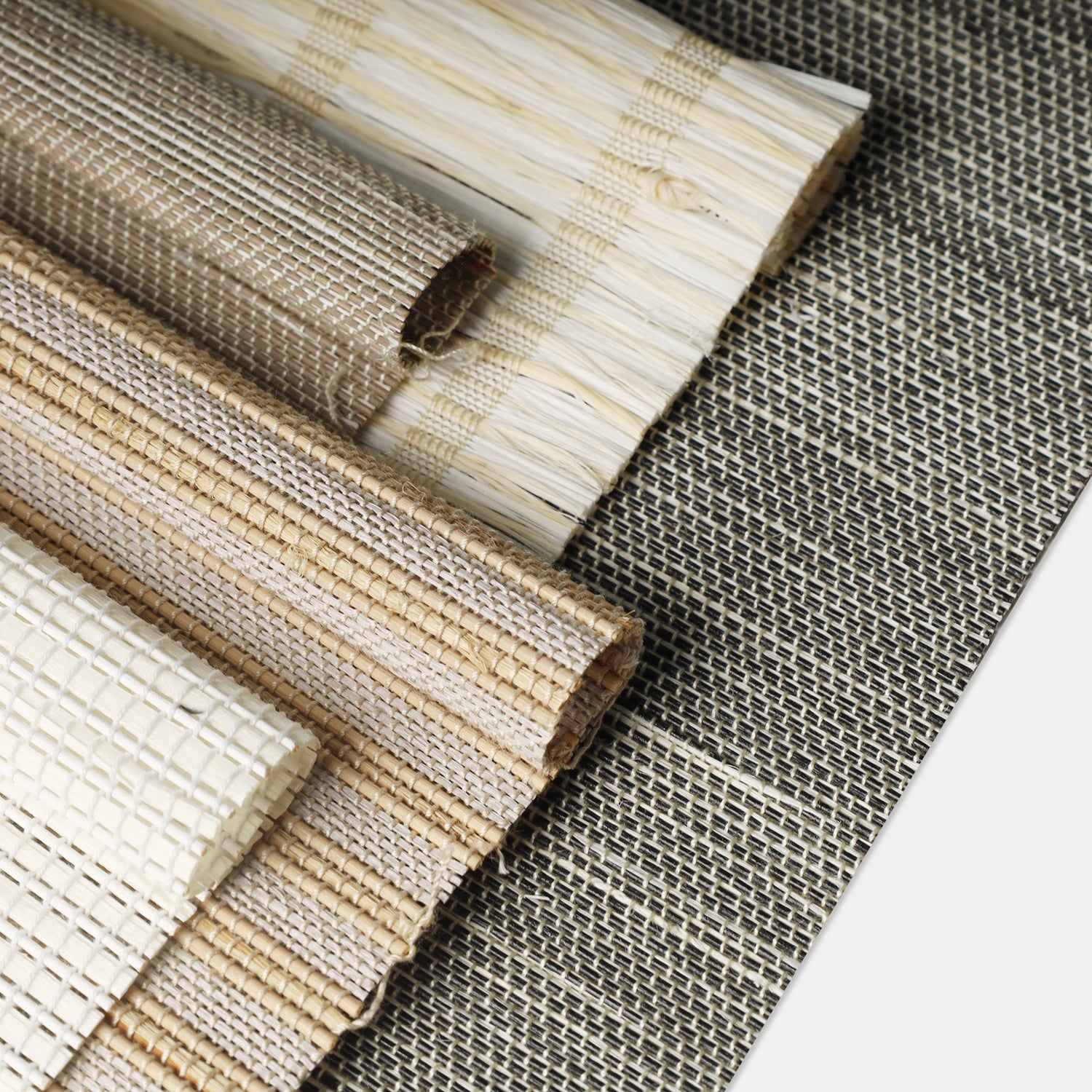 SmartWings Motorized Woven Wood Shades 50%/70%/100% Blackout Persephone