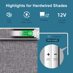SmartWings Hardwired Motorized Light Filtering Roller Shades 70% Blackout Safari