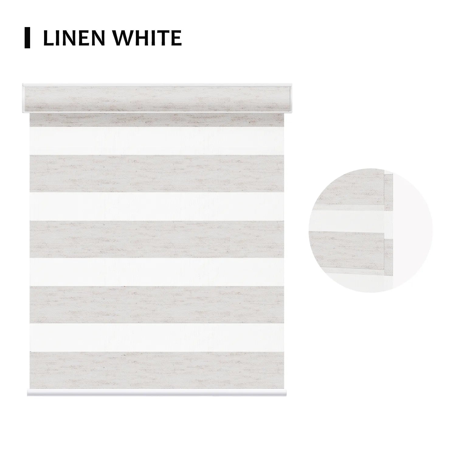 SmartWings Motorized Zebra Shades 85% Blackout 95mm Ingrid