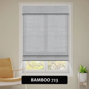 SmartWings Motorized Woven Wood Shades 70% Blackout Privacy Orithyia