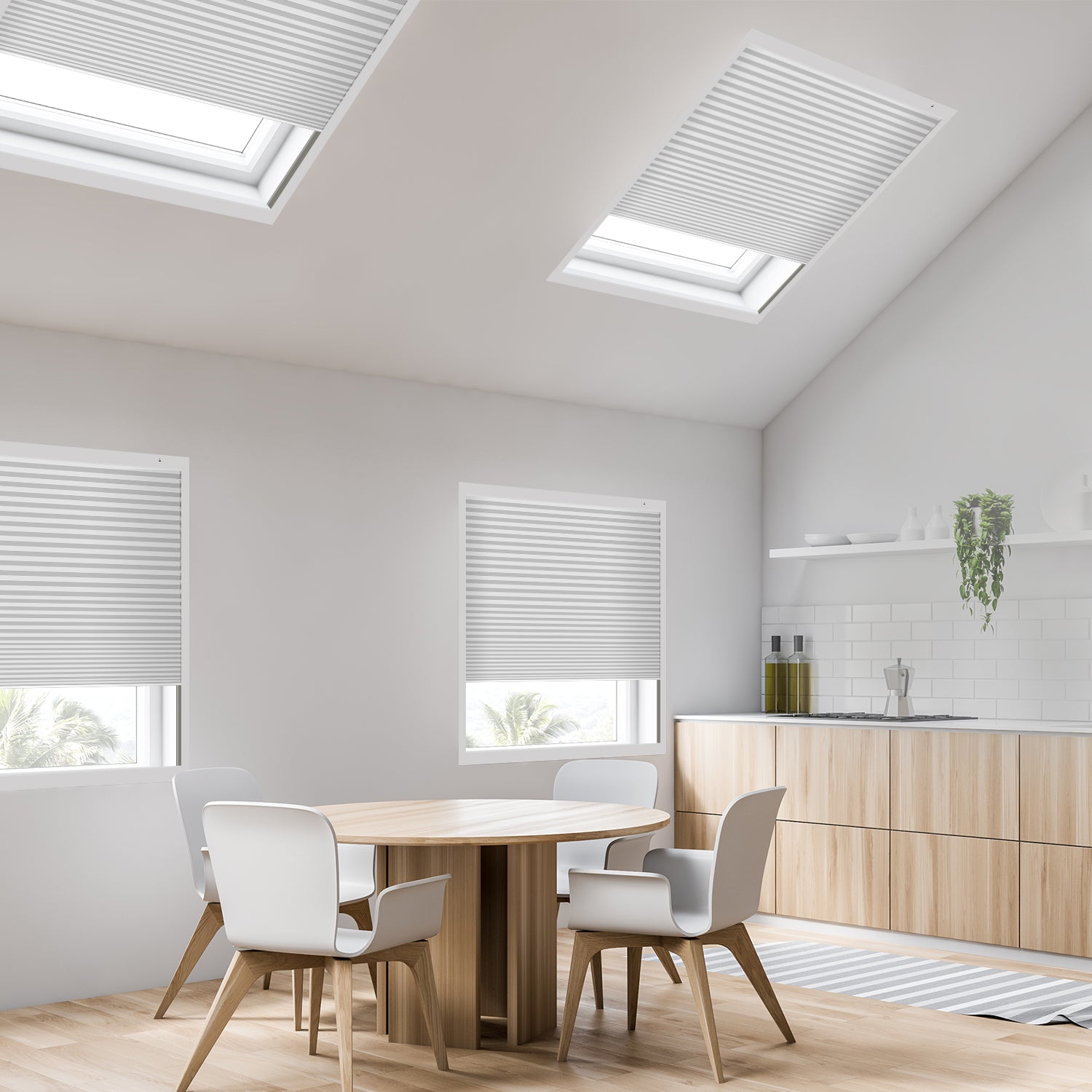 SmartWings Motorized Premium Skylight Cellular Shades Hazel