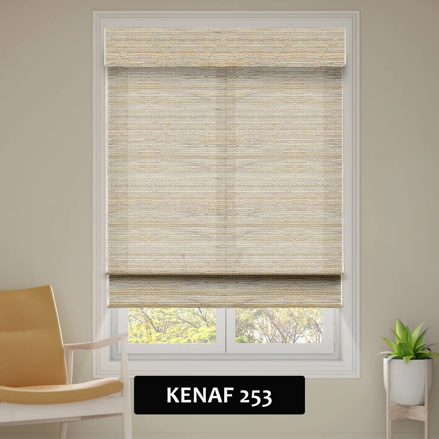 SmartWings Motorized Woven Wood Shades 50%/70%/100% Blackout