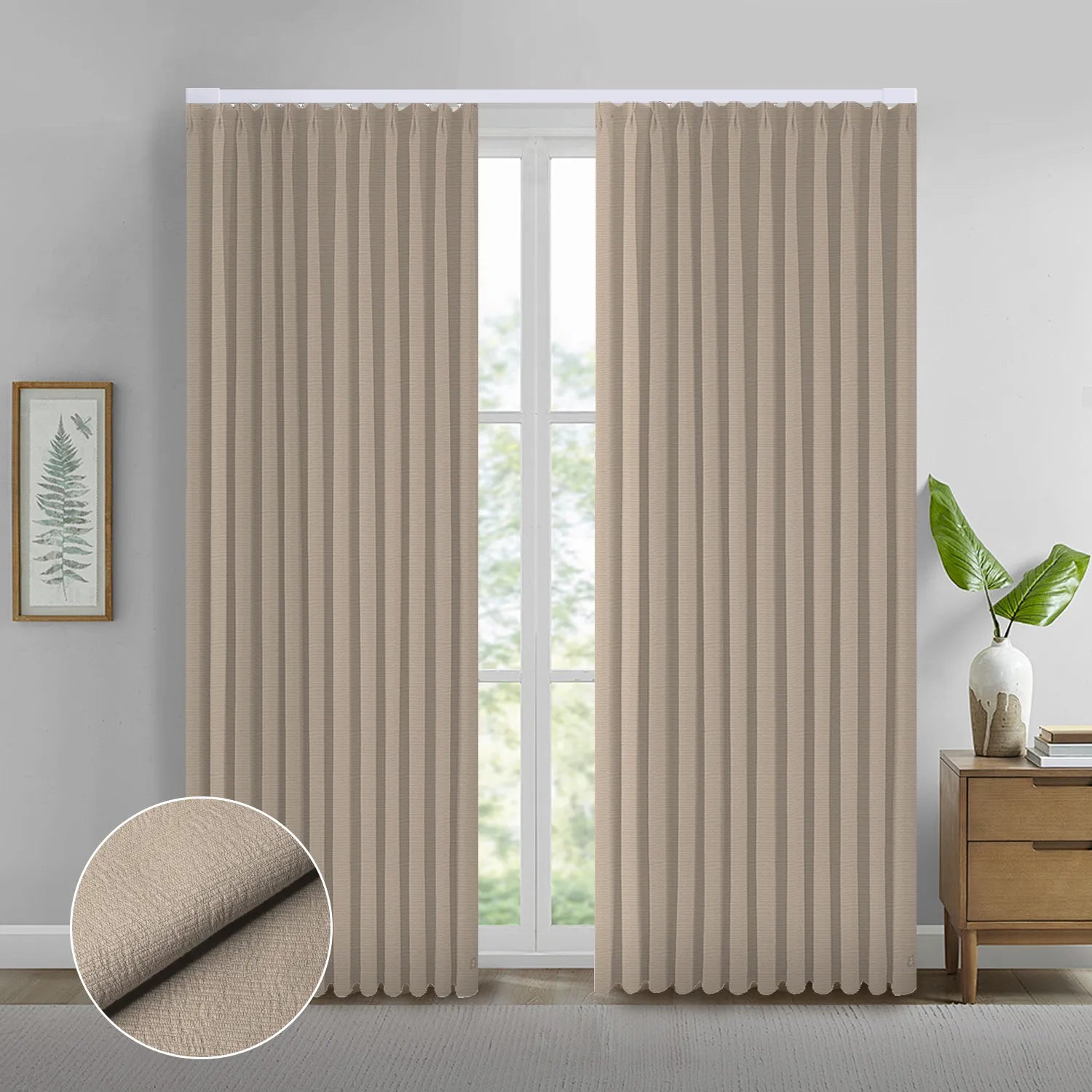 SmartWings Motorized Drapery 93% Blackout Elysian