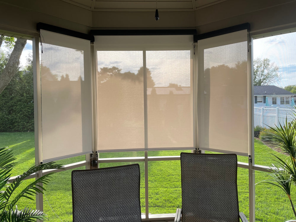 Outdoor Shades 1% Openness - Beige