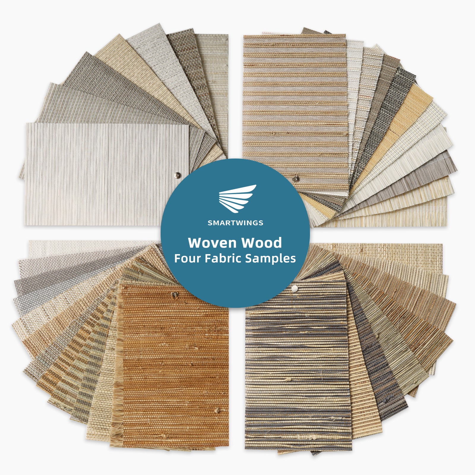 Woven Wood Four Fabric Samples