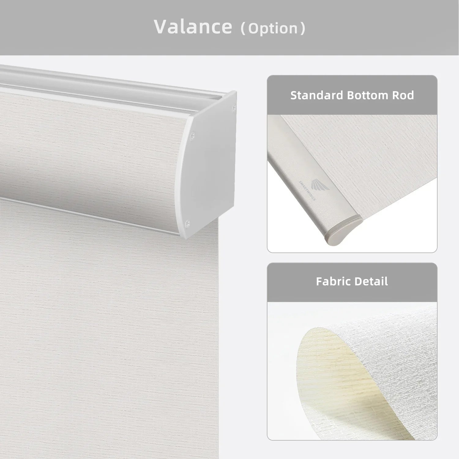 SmartWings Motorized Light Filtering Roller Shades 70% Blackout Safari