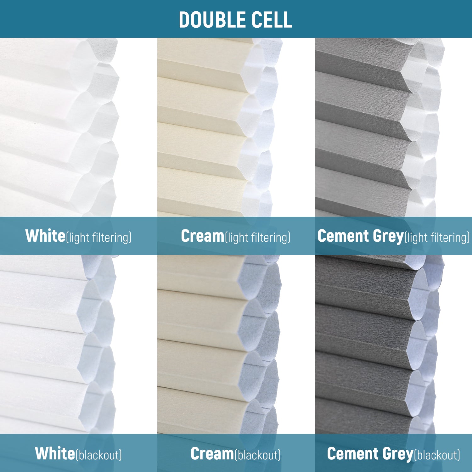 Honeycomb Fabric Samples Nowa and Hazel