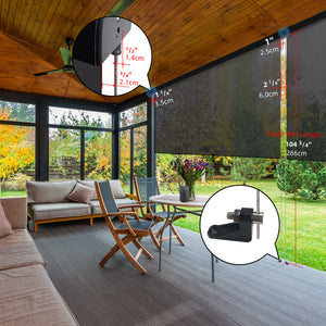 SmartWings Motorized Outdoor Shades 5% Openness