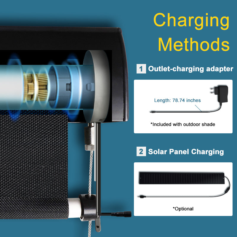 SmartWings Motorized Outdoor Shades 1%/3%/5% Openness