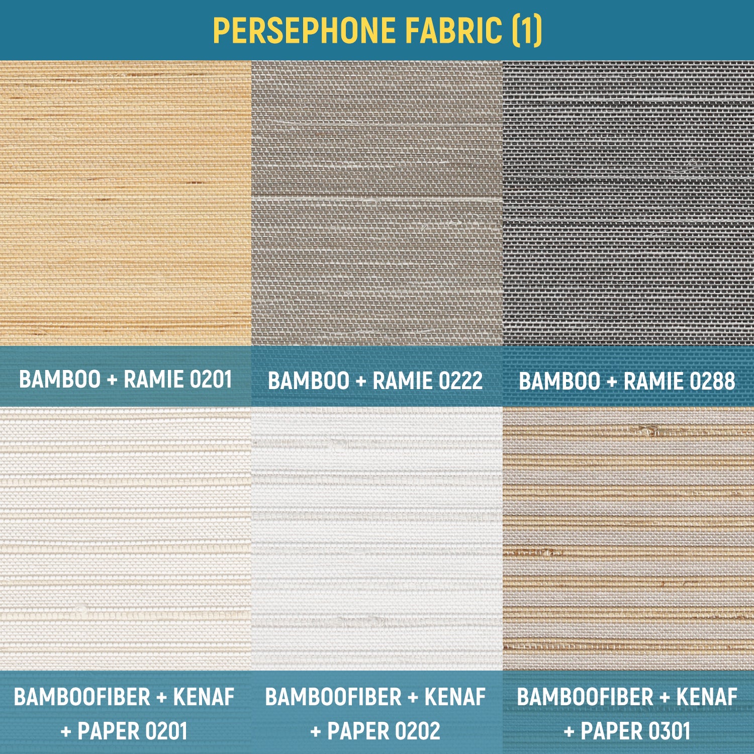 Woven Wood Four Fabric Samples