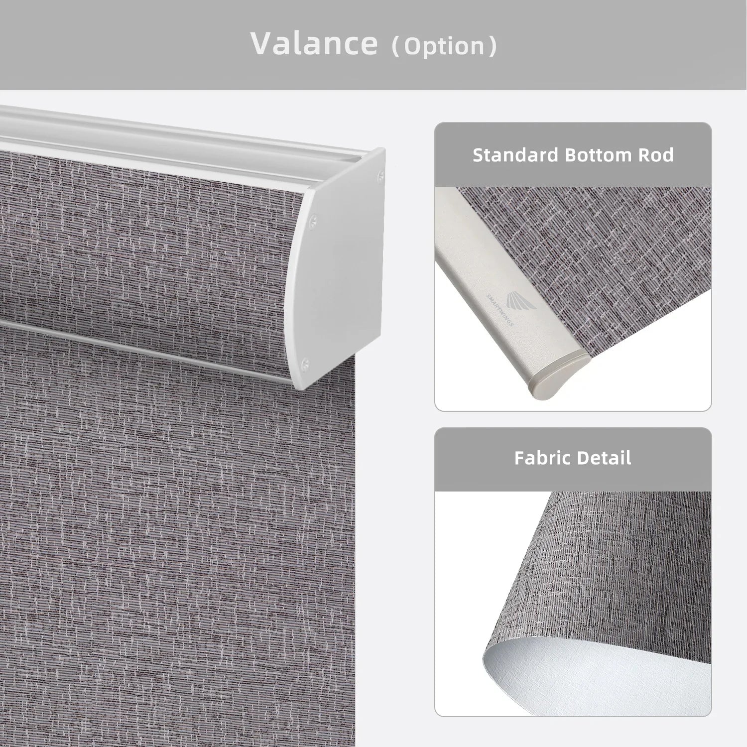 SmartWings Motorized Roller Shades 100% Blackout Safari