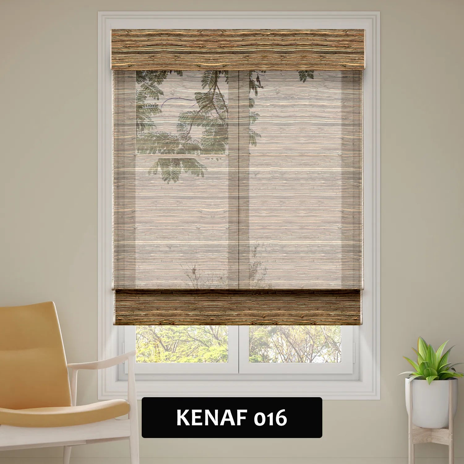 SmartWings Motorized Woven Wood Shades 50%/70%/100% Blackout