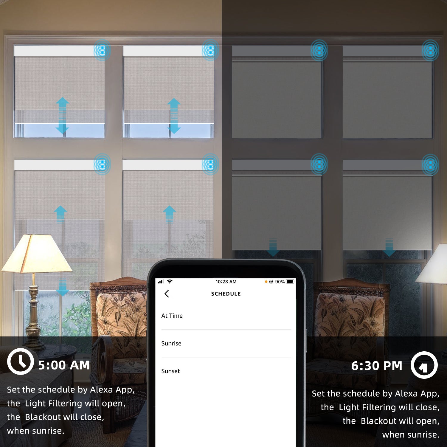 SmartWings Motorized Dual Shade Harmony Duo Plus
