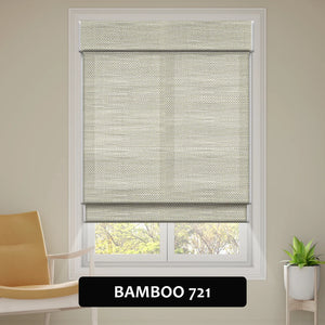 SmartWings Motorized Woven Wood Shades 70% Blackout Privacy Orithyia