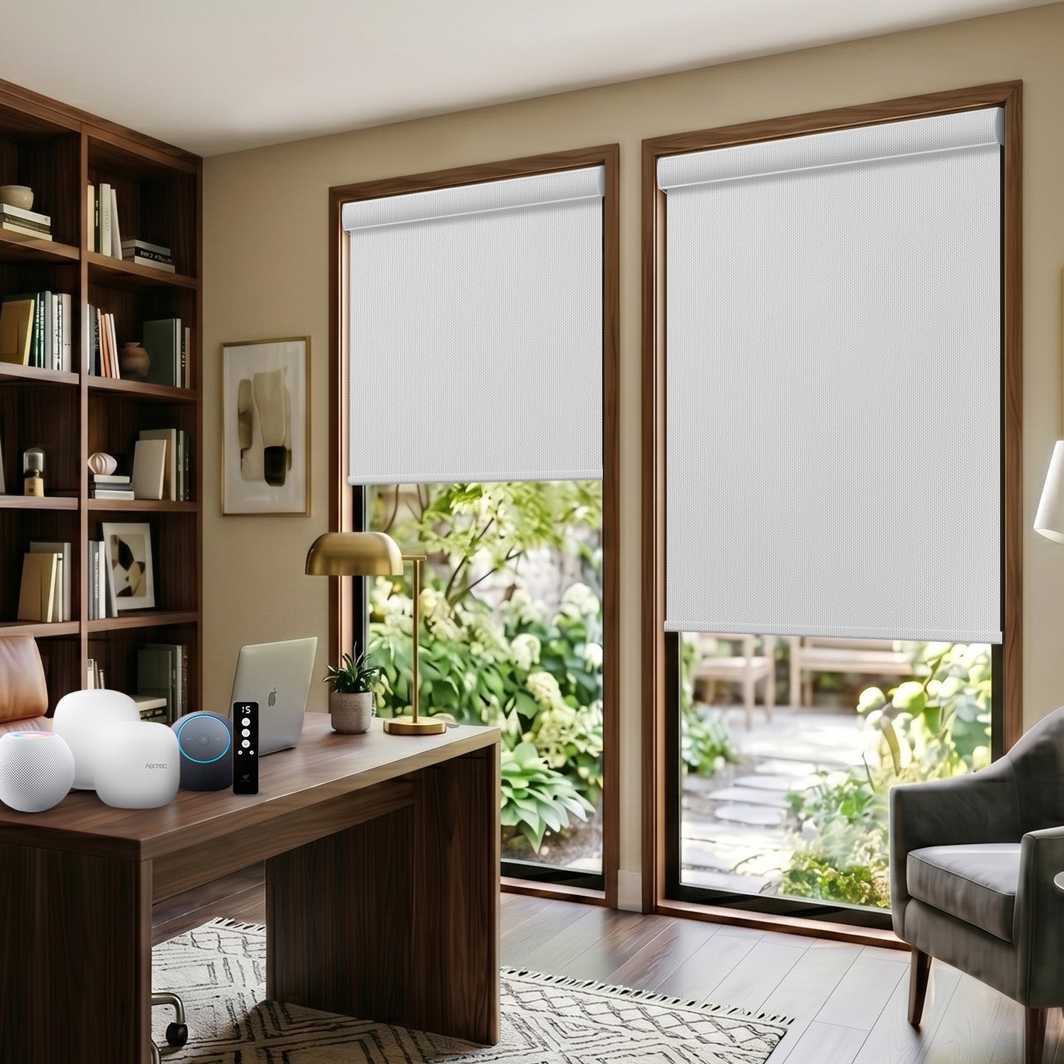 SmartWings Motorized Blackout Solar Shades 0% Openness Metis