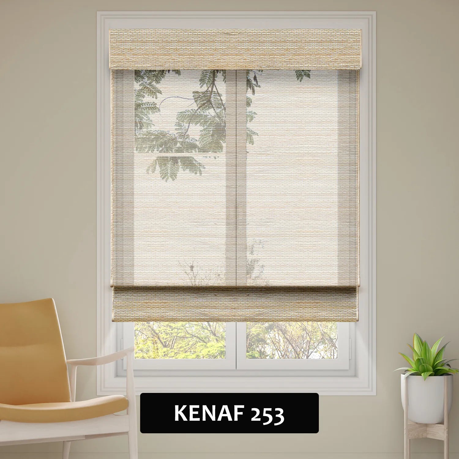SmartWings Motorized Woven Wood Shades 50%/70%/100% Blackout