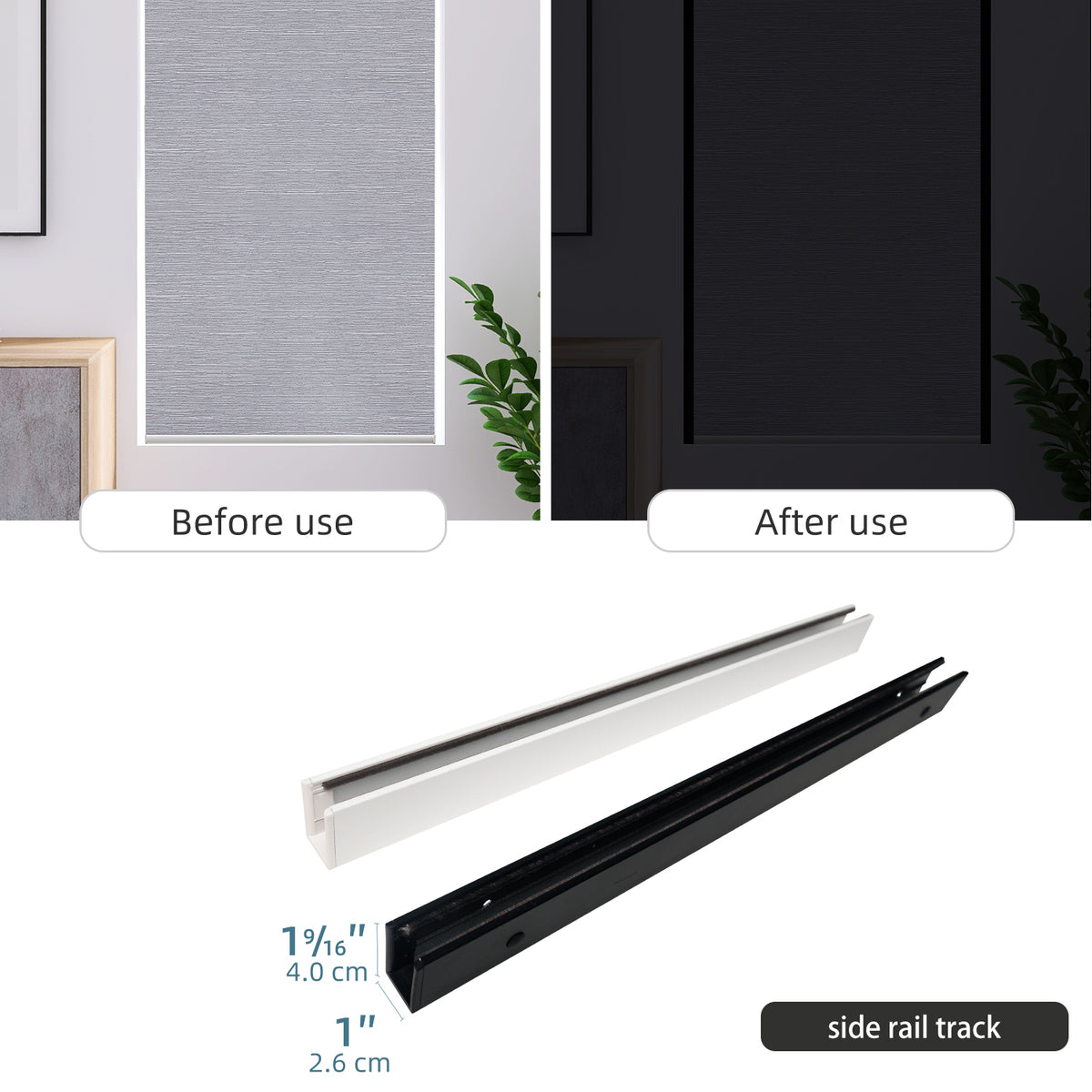 Side Rail Tracks For Blackout Shades – SmartWings