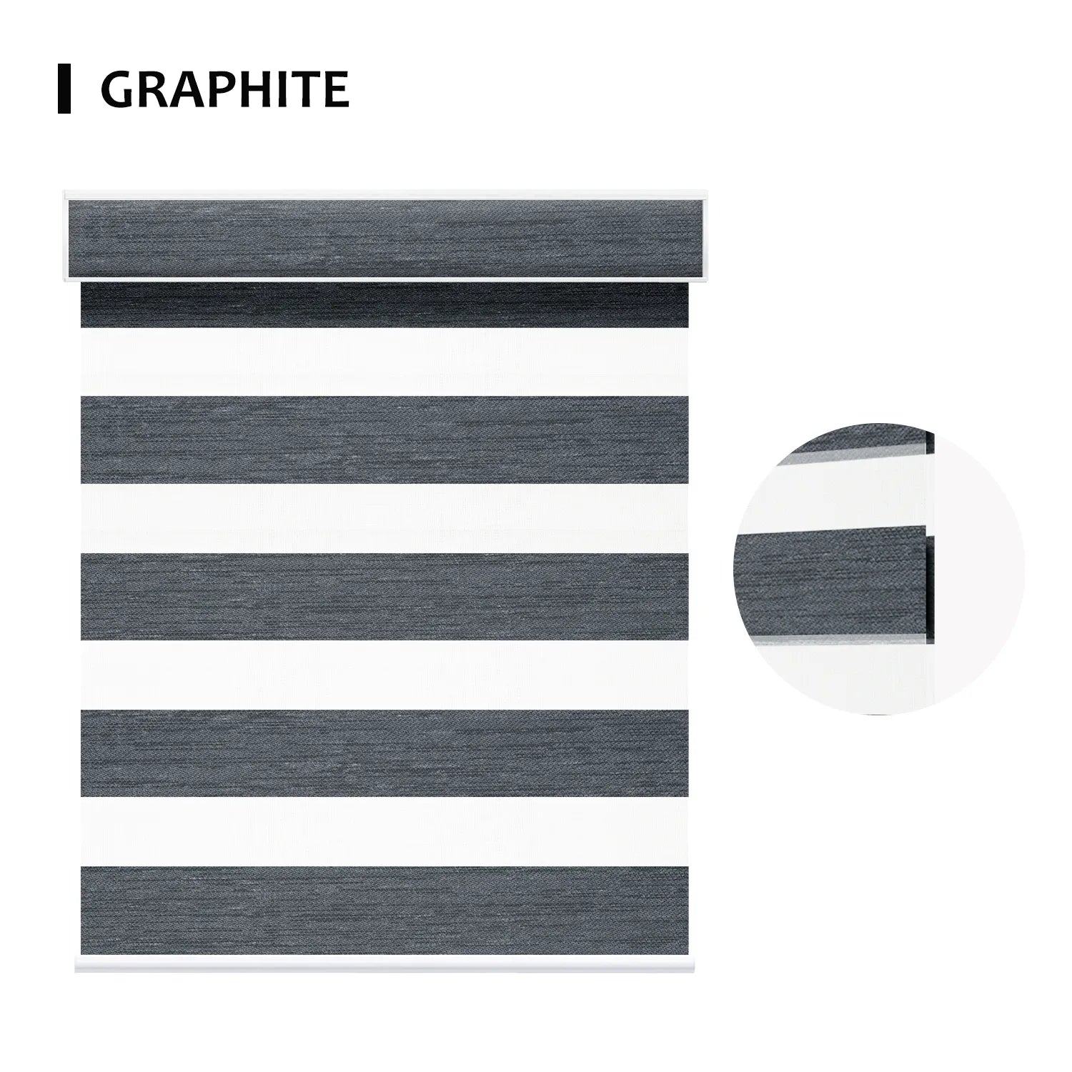 SmartWings Motorized Zebra Shades 85% Blackout 95mm Ingrid