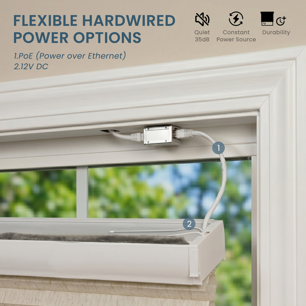 SmartWings Motorized Linen Cellular Shades Nowa Designer Texture Helios