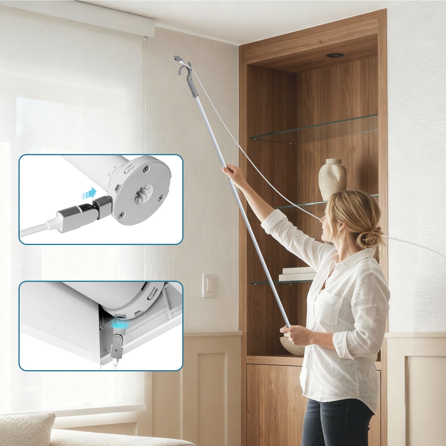 Magnetic Type-C Charging Cable for Indoor Shades