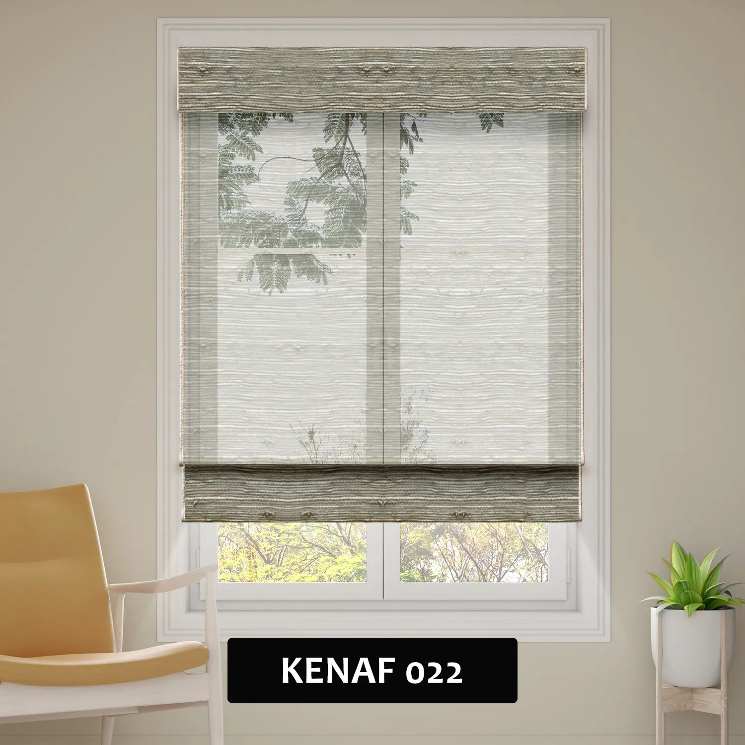 SmartWings Motorized Woven Wood Shades 50%/70%/100% Blackout