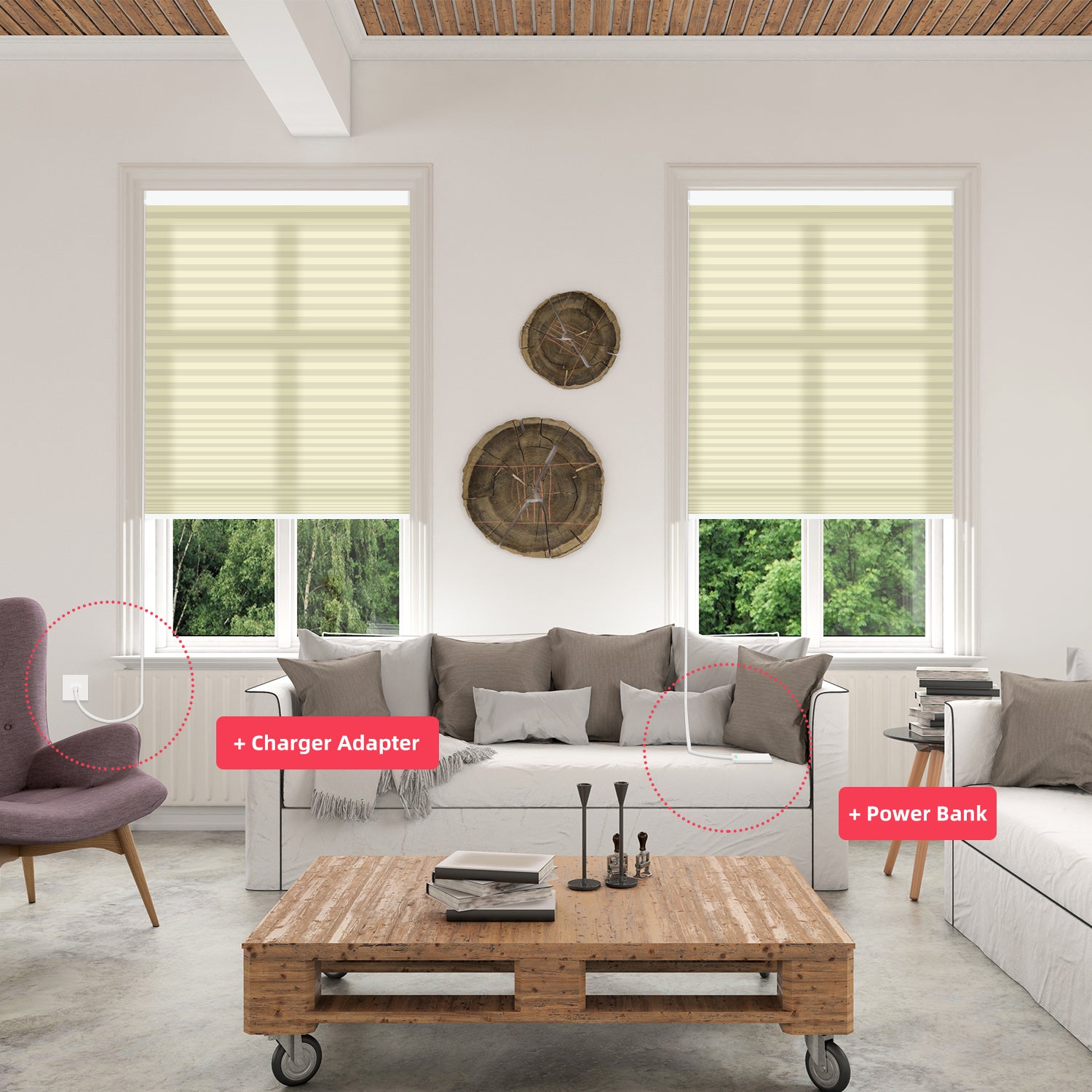 Type-C Charging Cable for Interior Shade