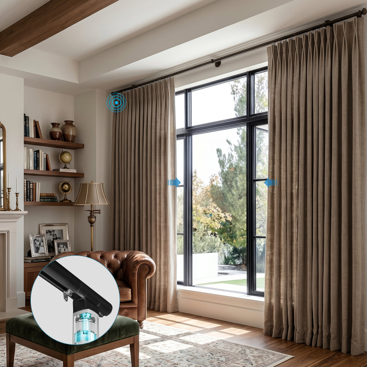 SmartWings Motorized Curtain Rod Kit