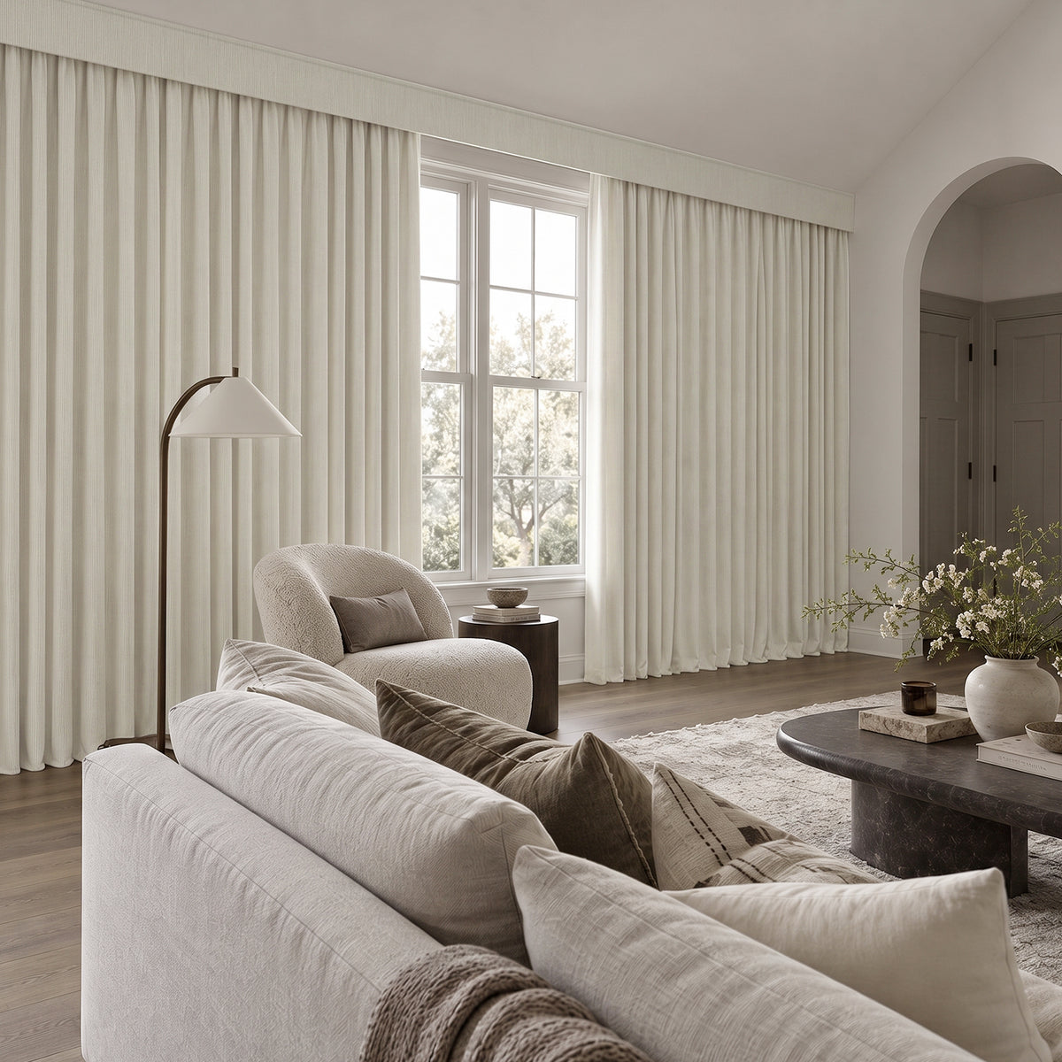 SmartWings Motorized Drapery & Curtain 98% Blackout Lachesis