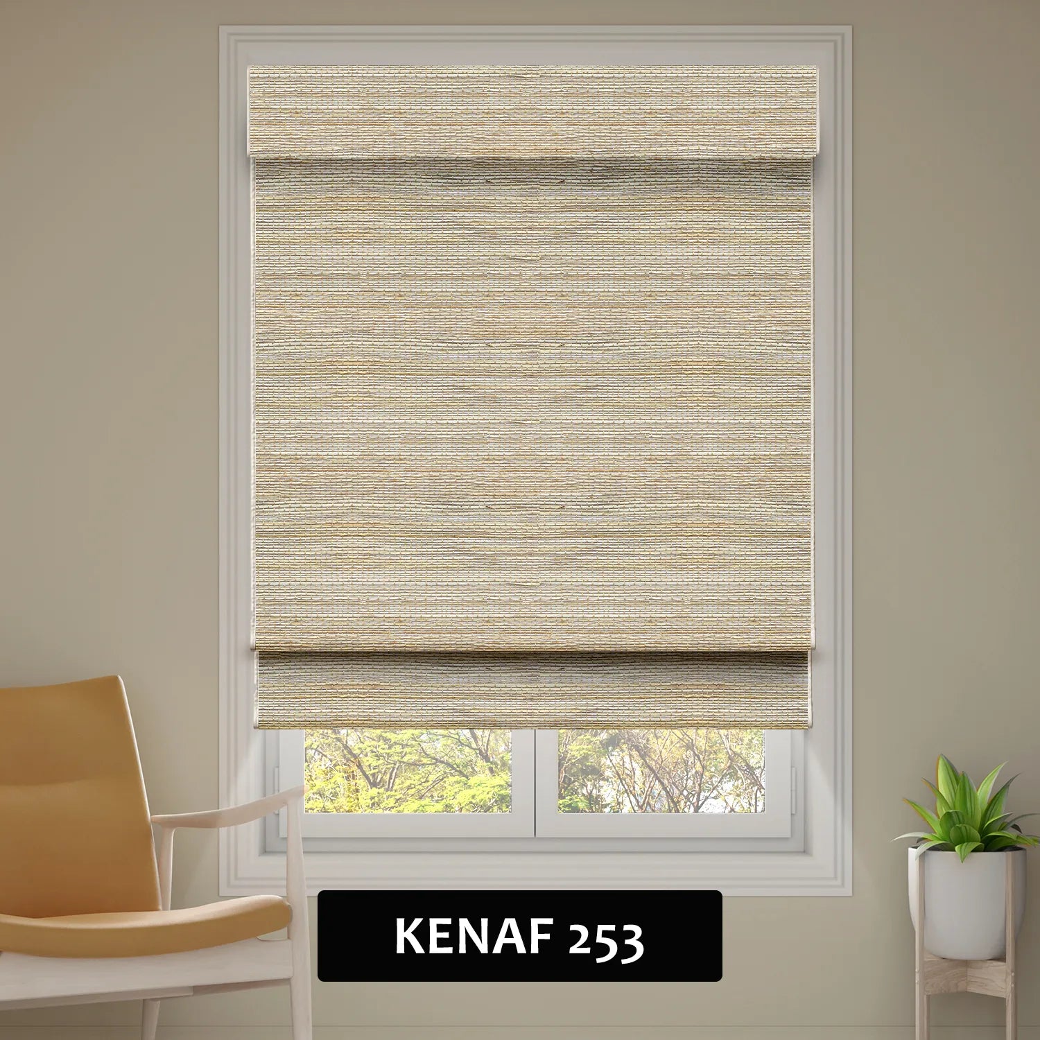 SmartWings Motorized Woven Wood Shades 50%/70%/100% Blackout