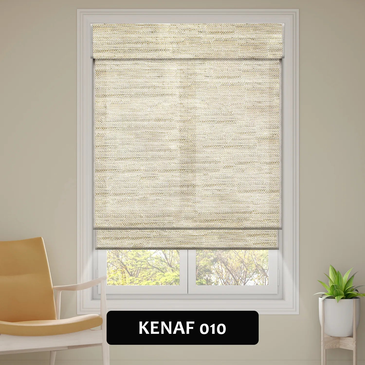 SmartWings Motorized Woven Wood Shades 50%/70%/100% Blackout Orithyia