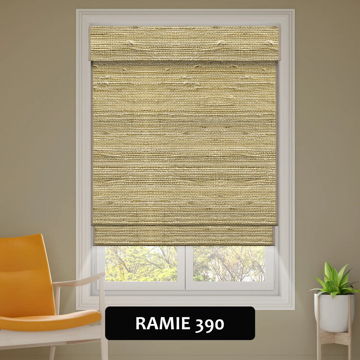 SmartWings Motorized Woven Wood Shades 100% Blackout Orithyia