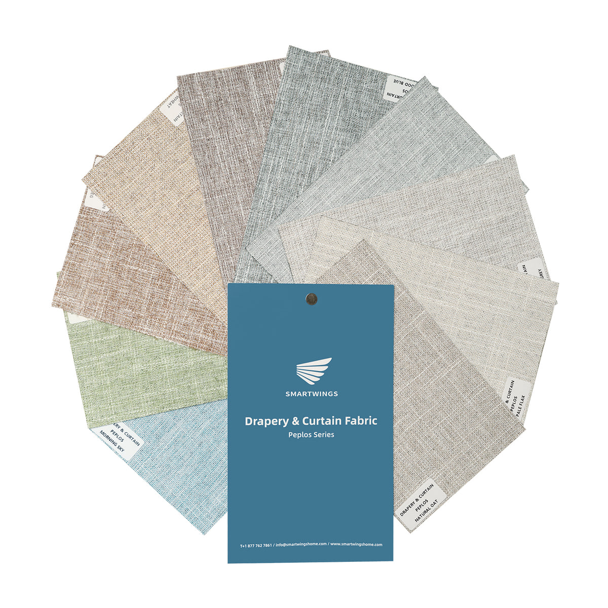 100% Blackout Drapery & Curtain Fabric Samples Peplos