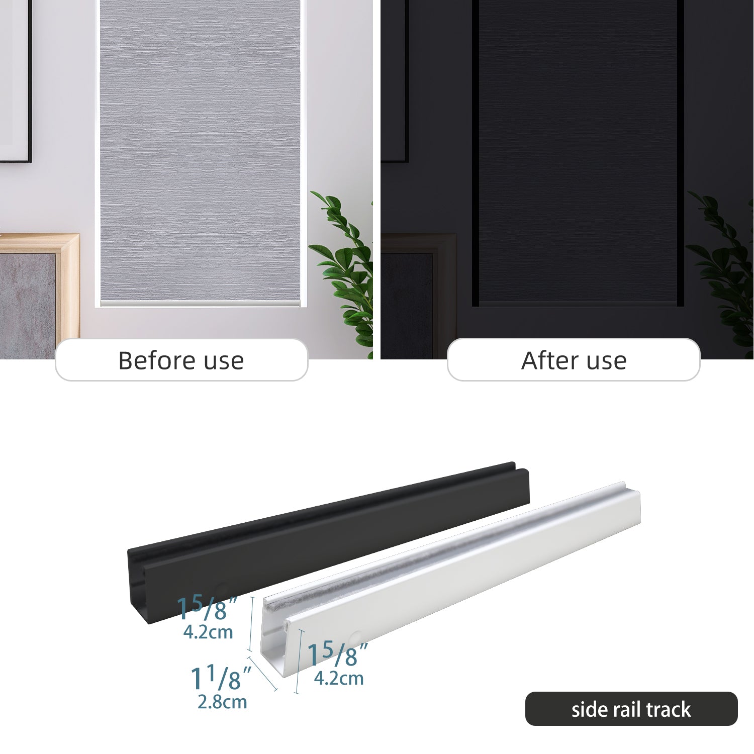 Side Rail Tracks For Blackout Shades – SmartWings