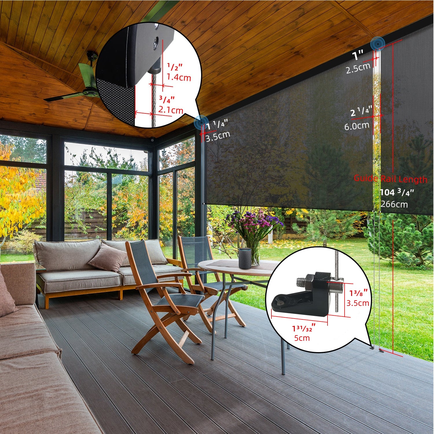 Smartwings Motorized Outdoor Shades